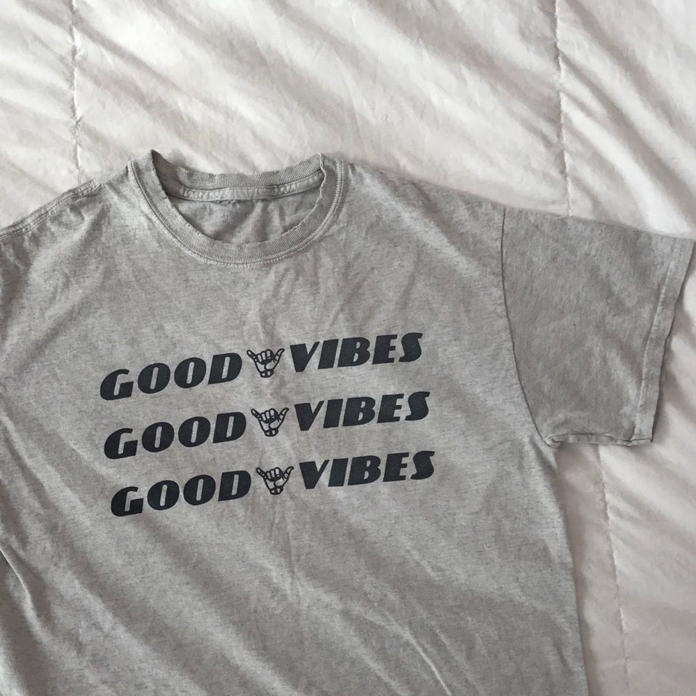 Brandy Melville Good Vibes Tee Shirt